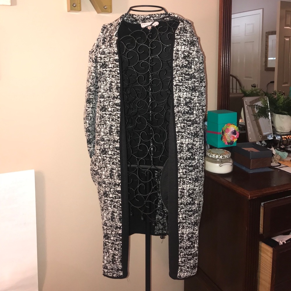 Textured Open Pocket Cardigan Jacket